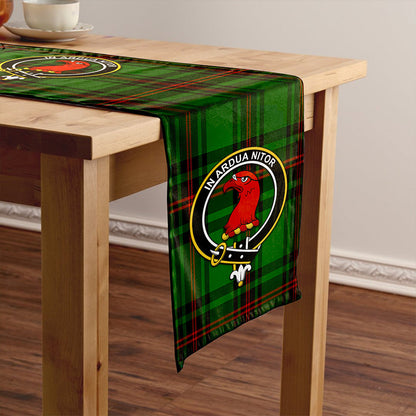 Halkerston Tartan Crest Table Runner