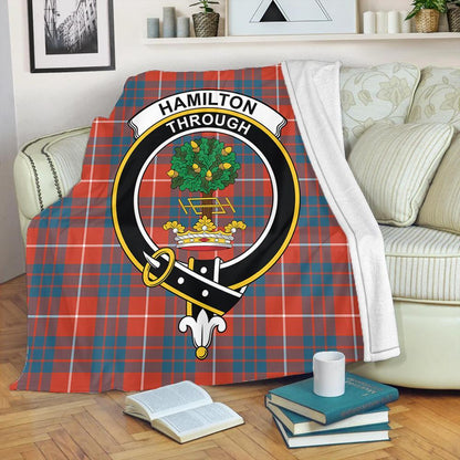 Hamilton Ancient Tartan Crest Premium Blanket