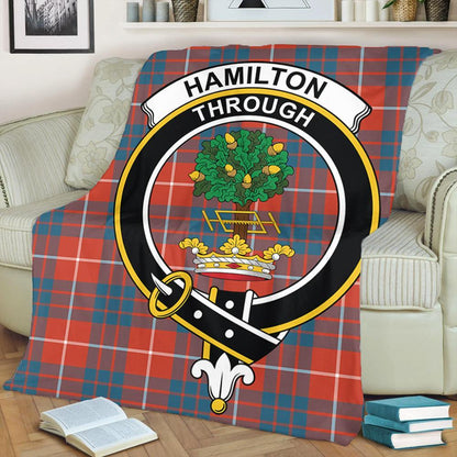 Hamilton Ancient Tartan Crest Premium Blanket