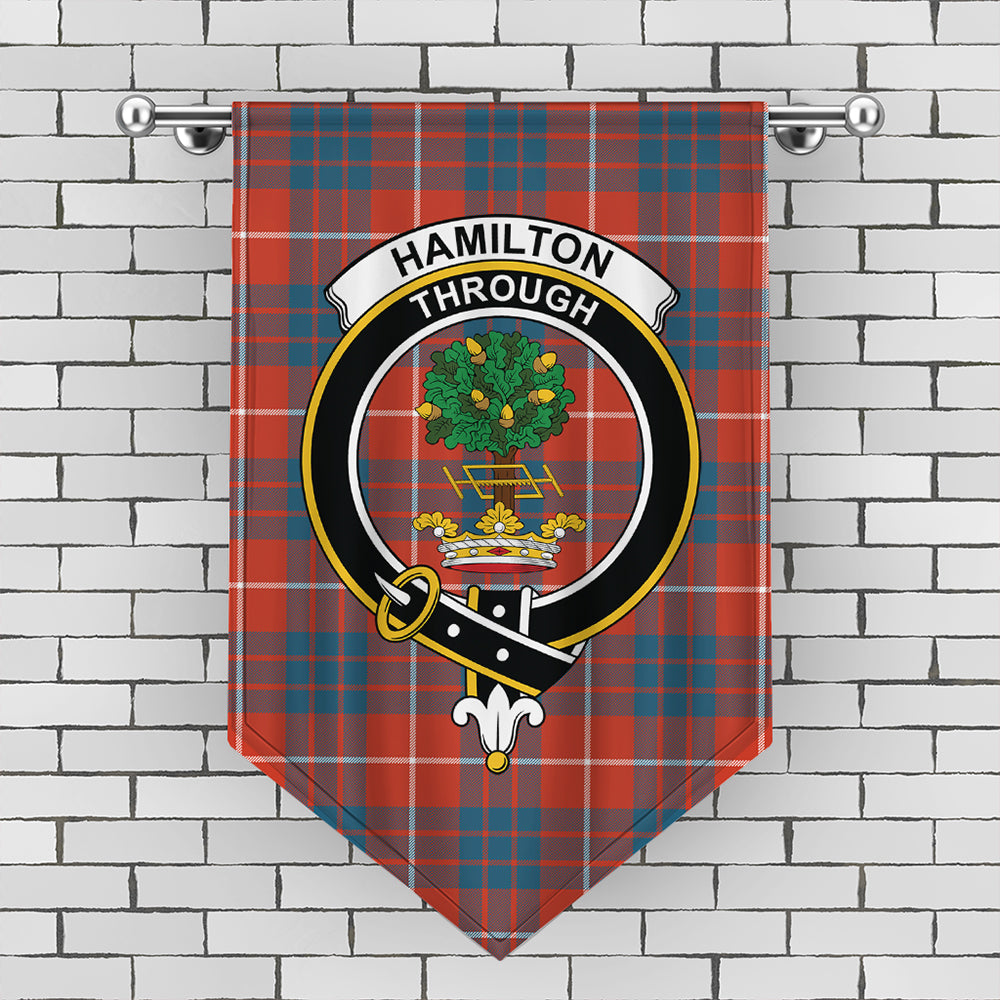 Hamilton Ancient Tartan Crest Gonfalon