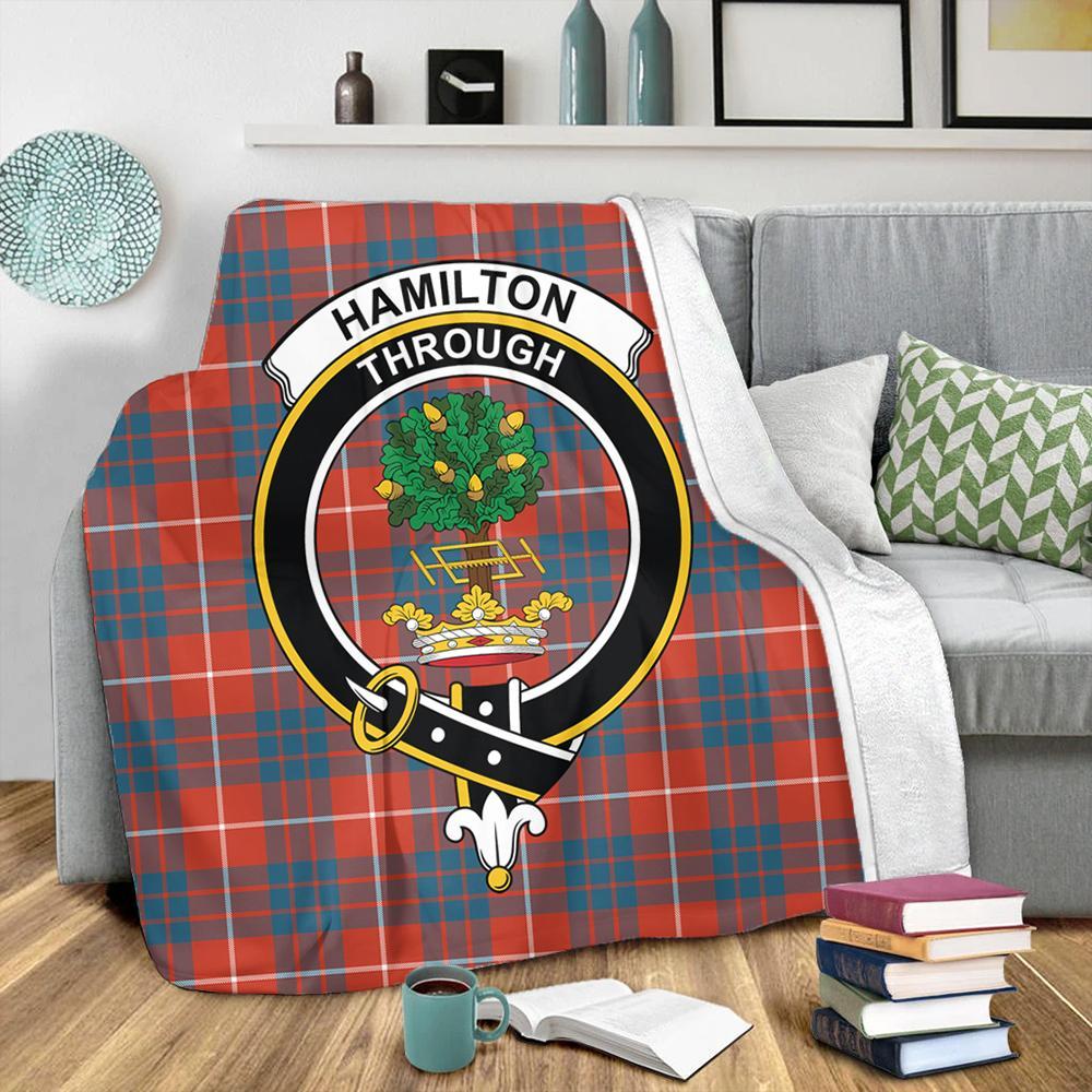 Hamilton Ancient Tartan Crest Premium Blanket