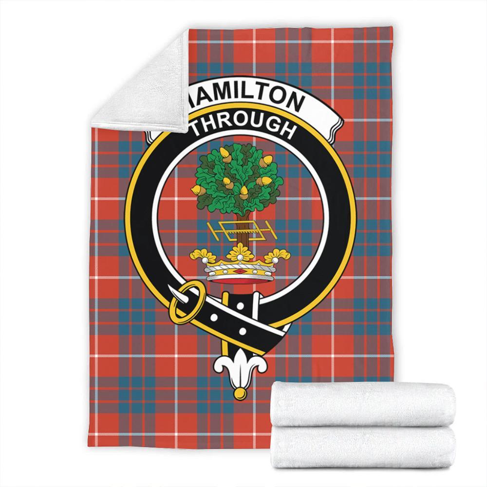 Hamilton Ancient Tartan Crest Premium Blanket