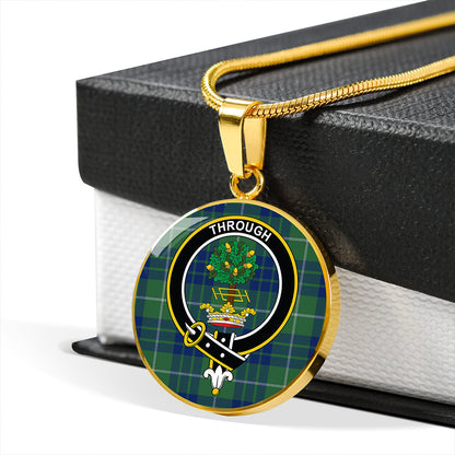 Hamilton Hunting Modern Tartan Crest Circle Necklace