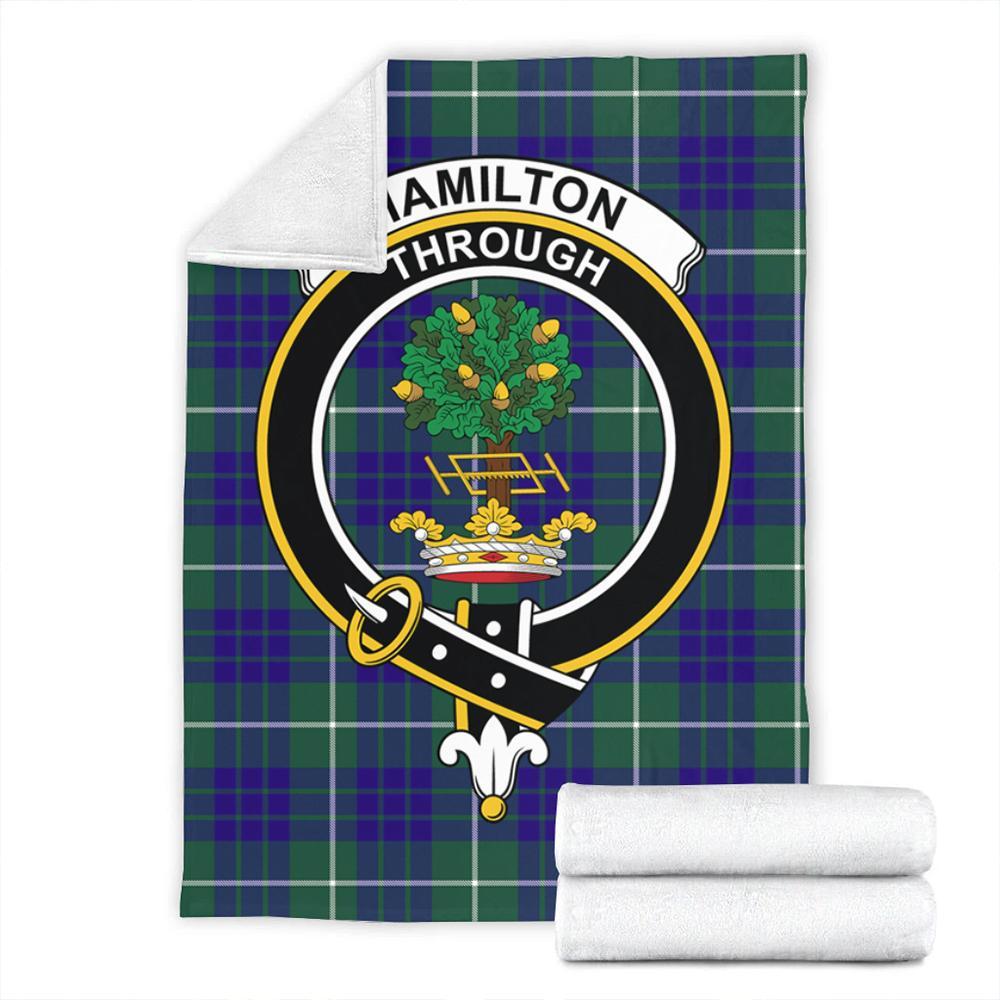 Hamilton Hunting Modern Tartan Crest Premium Blanket