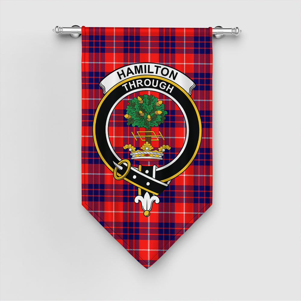 Hamilton Modern Tartan Crest Gonfalon