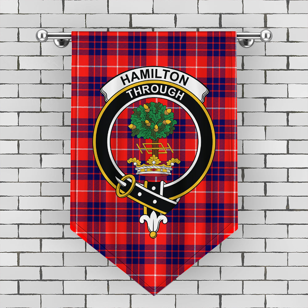 Hamilton Modern Tartan Crest Gonfalon