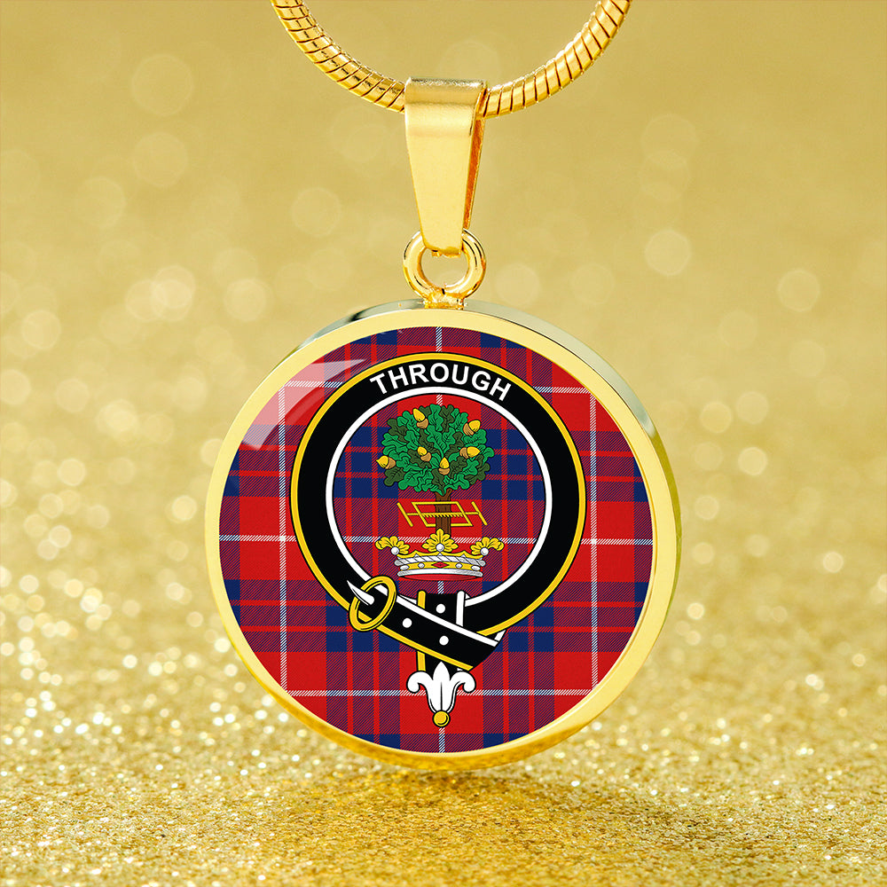 Hamilton Modern Tartan Crest Circle Necklace