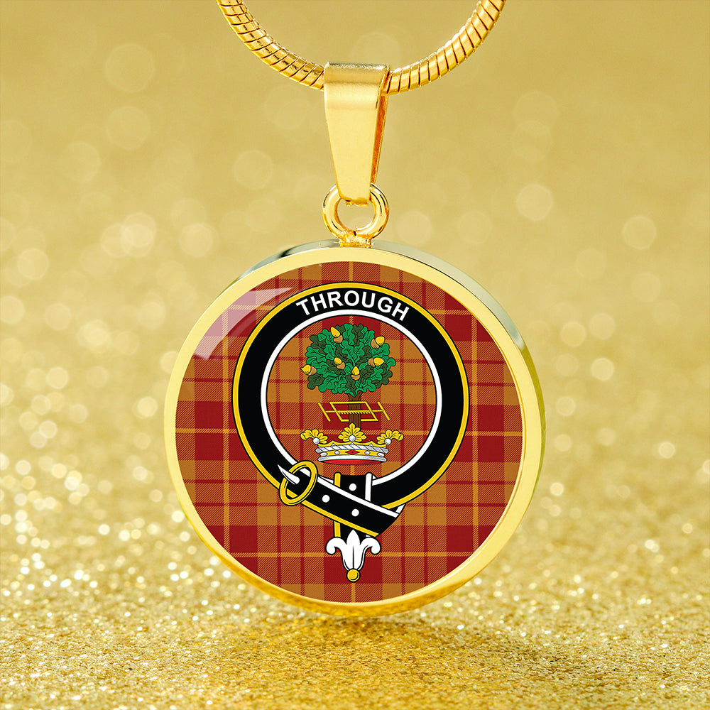 Hamilton Weatheredd Modern Tartan Crest Circle Necklace