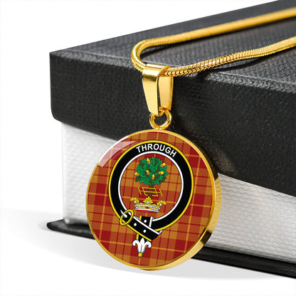 Hamilton Weatheredd Modern Tartan Crest Circle Necklace