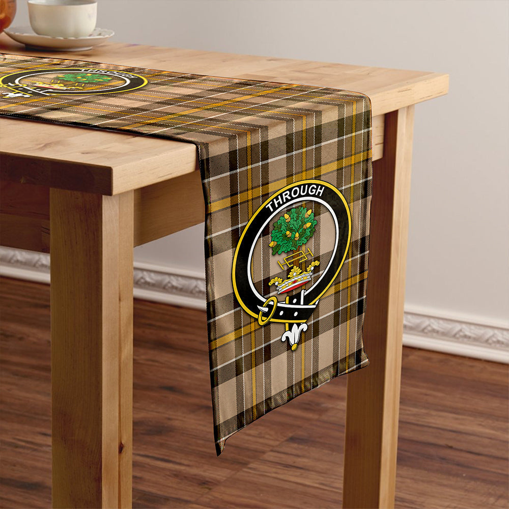 Hamilton of Brandon Weathered Tartan Crest Table Runner