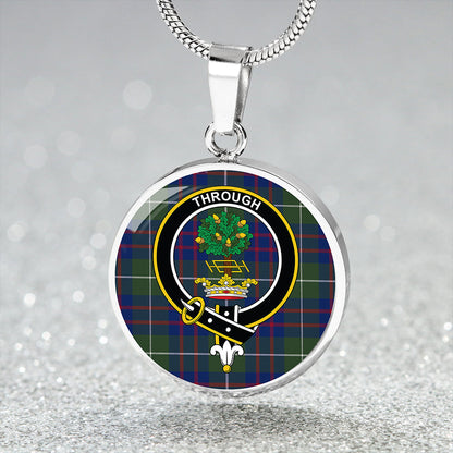 Hamilton of Clayton Modern Tartan Crest Circle Necklace