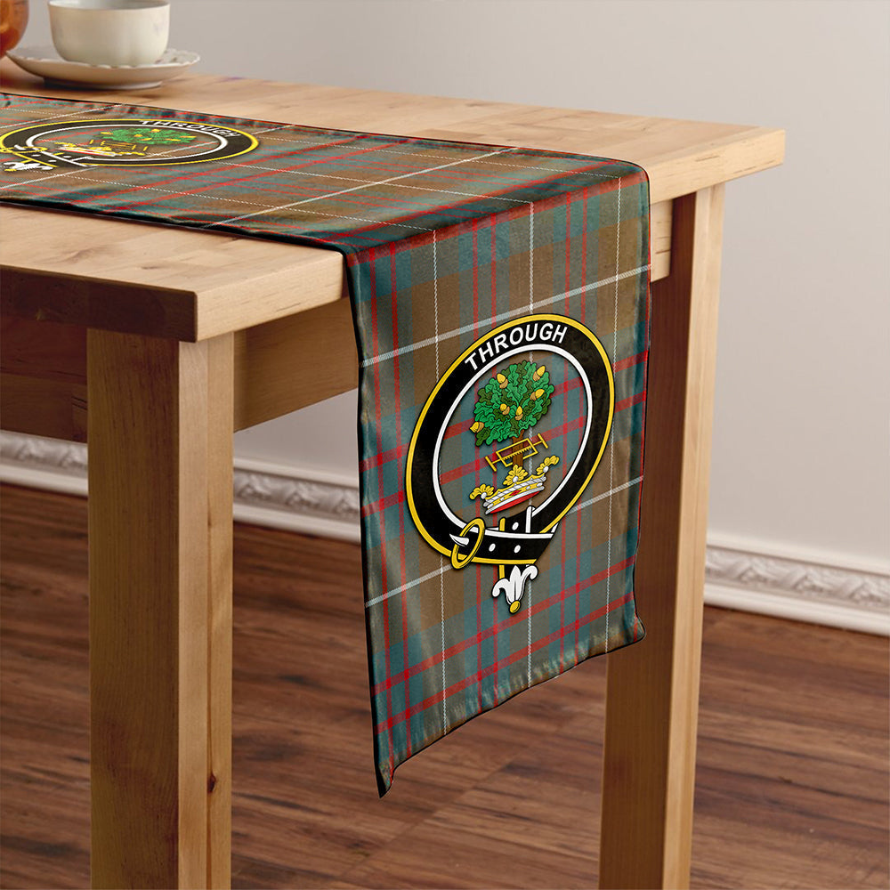 Hamilton of Clayton Weathered Tartan Crest Table Runner