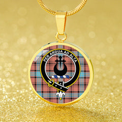 Hannay Dress (Haney Dress) Ancient Tartan Crest Circle Necklace