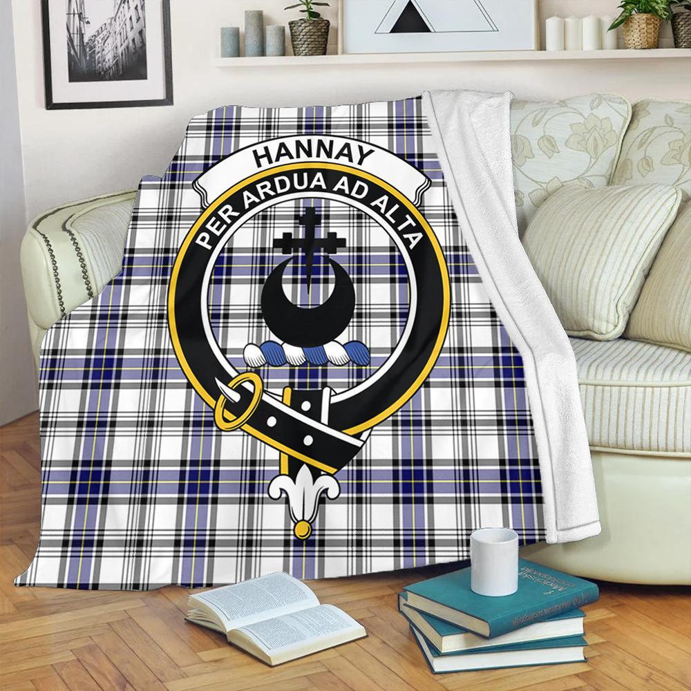 Hannay Modern Tartan Crest Premium Blanket