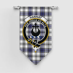 Hannay Modern Tartan Crest Gonfalon