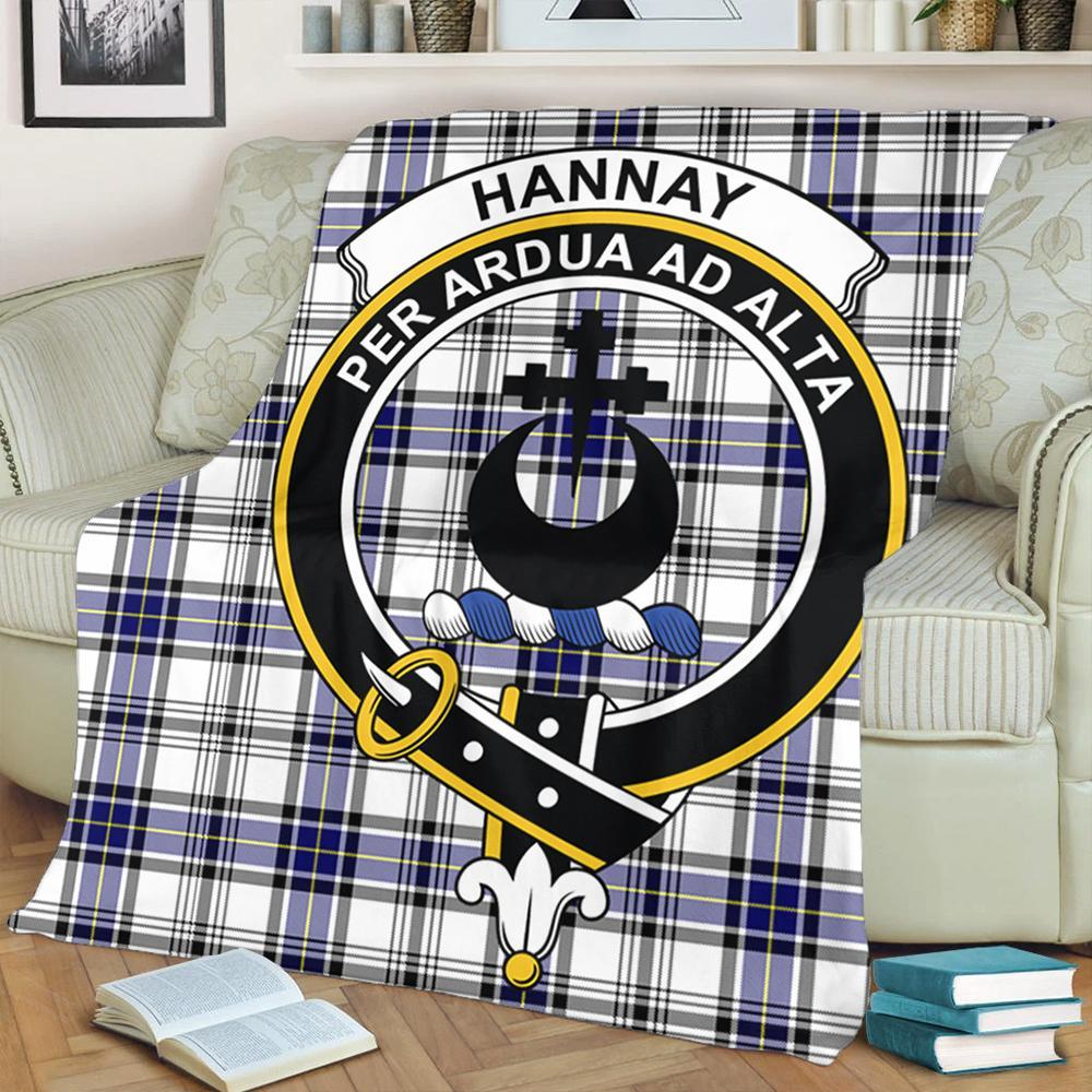 Hannay Modern Tartan Crest Premium Blanket