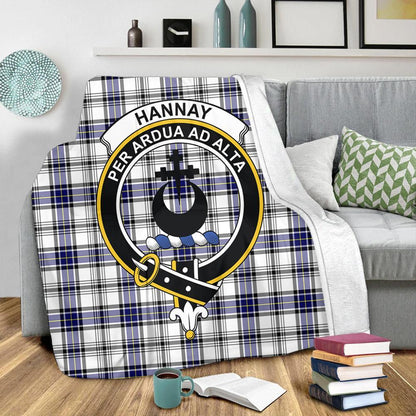 Hannay Modern Tartan Crest Premium Blanket