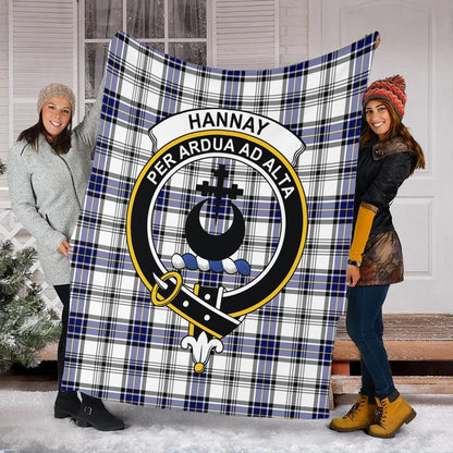 Hannay Modern Tartan Crest Premium Blanket