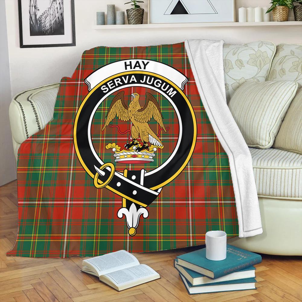 Hay Ancient Tartan Crest Premium Blanket