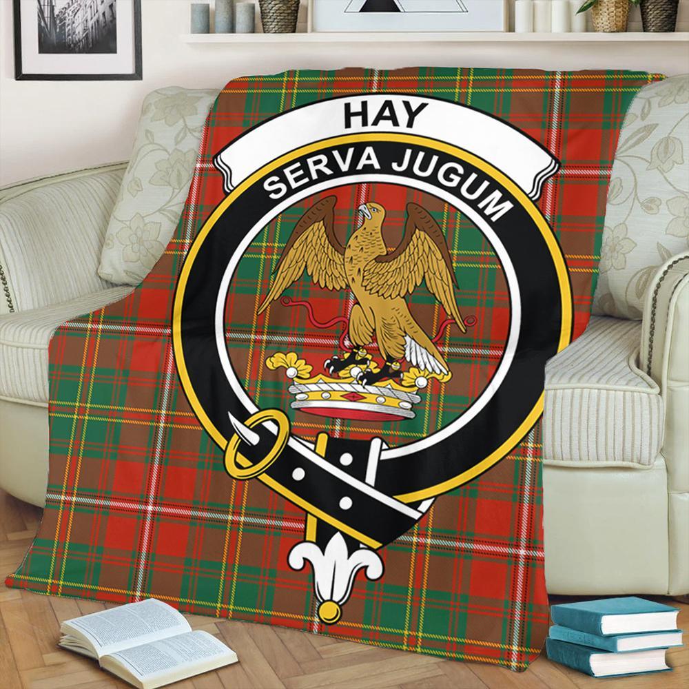 Hay Ancient Tartan Crest Premium Blanket