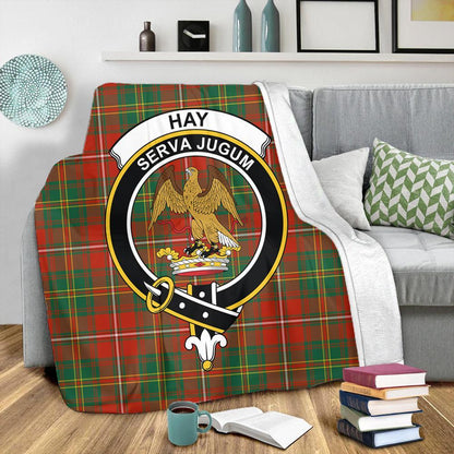 Hay Ancient Tartan Crest Premium Blanket