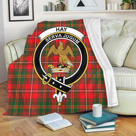 Hay Modern Tartan Crest Premium Blanket