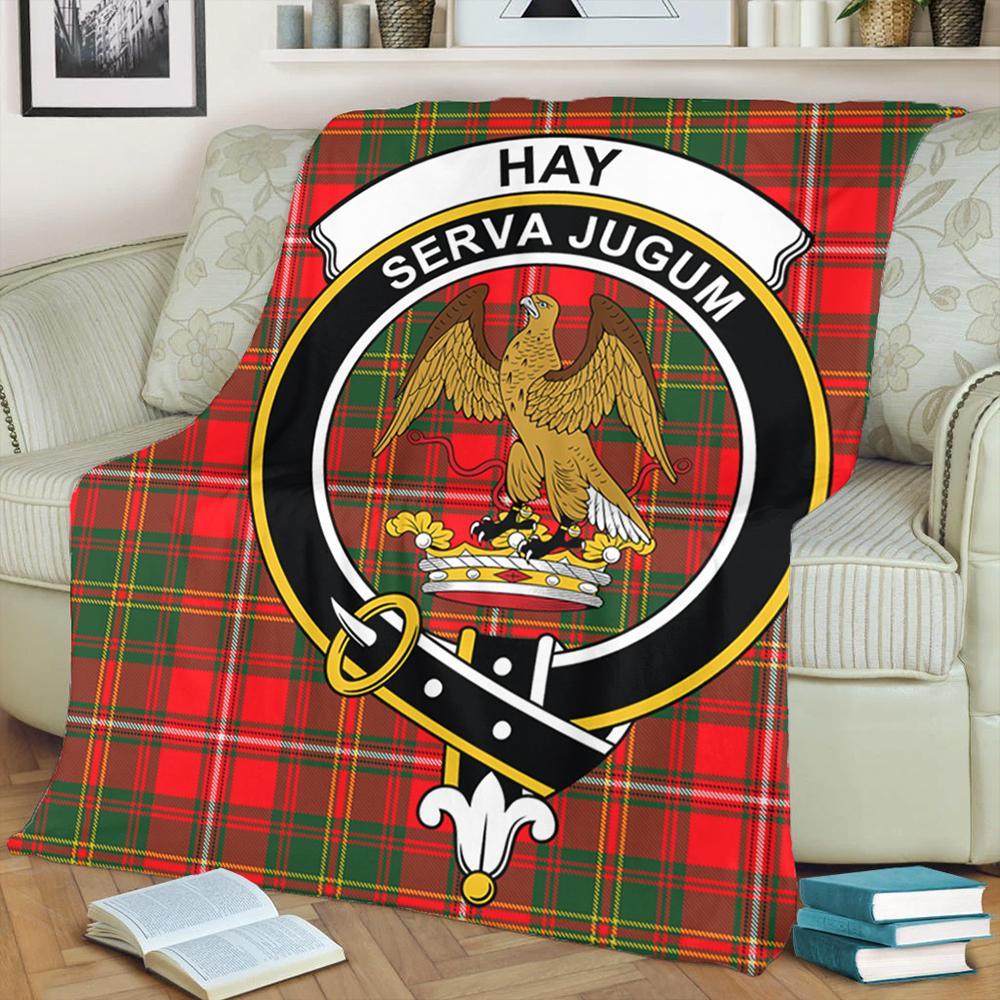 Hay Modern Tartan Crest Premium Blanket