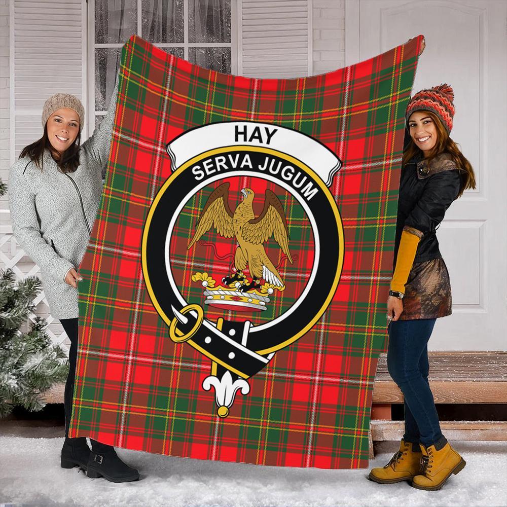 Hay Modern Tartan Crest Premium Blanket