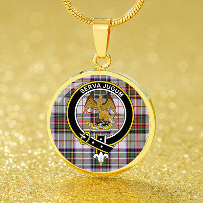 Hay #2 Ancient Tartan Crest Circle Necklace