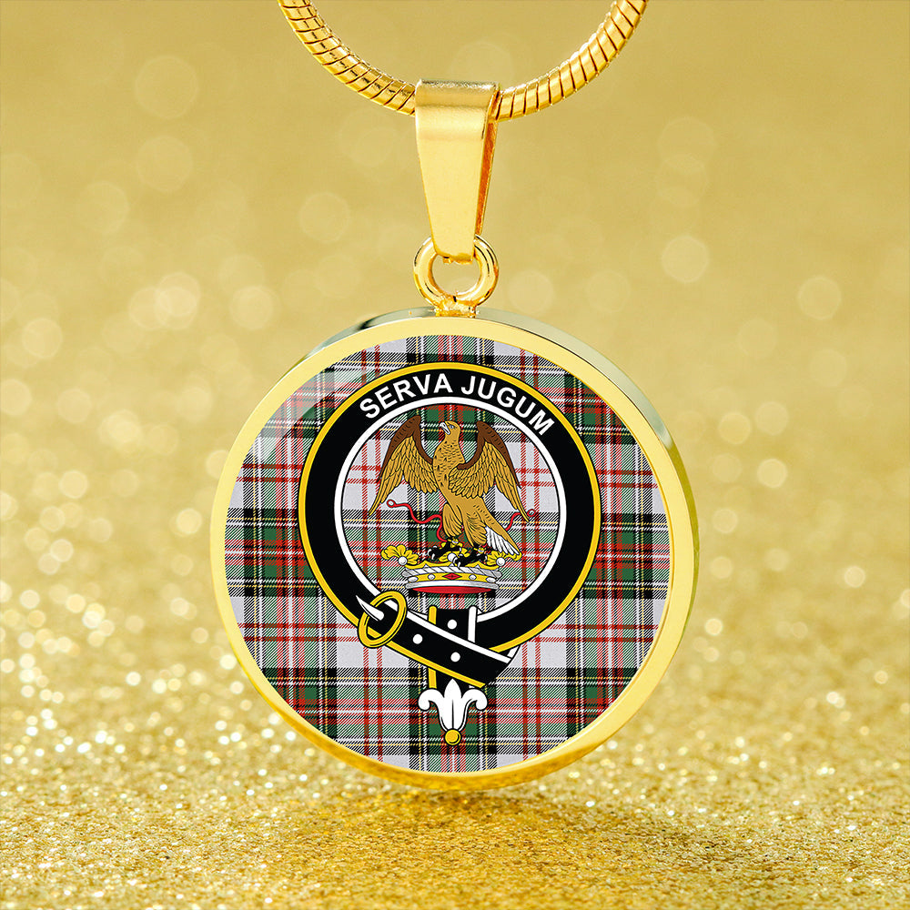 Hay #3 Ancient Tartan Crest Circle Necklace