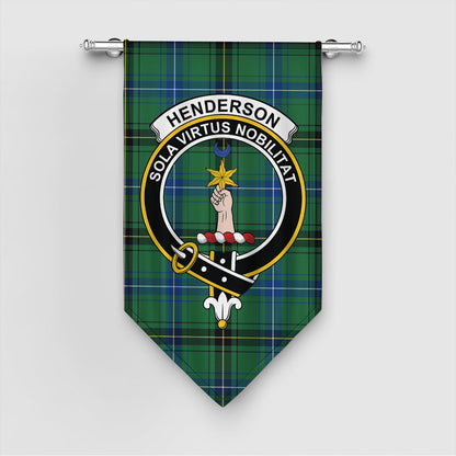 Henderson Ancient Tartan Crest Gonfalon