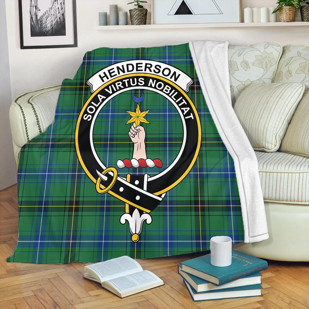 Henderson Ancient Tartan Crest Premium Blanket