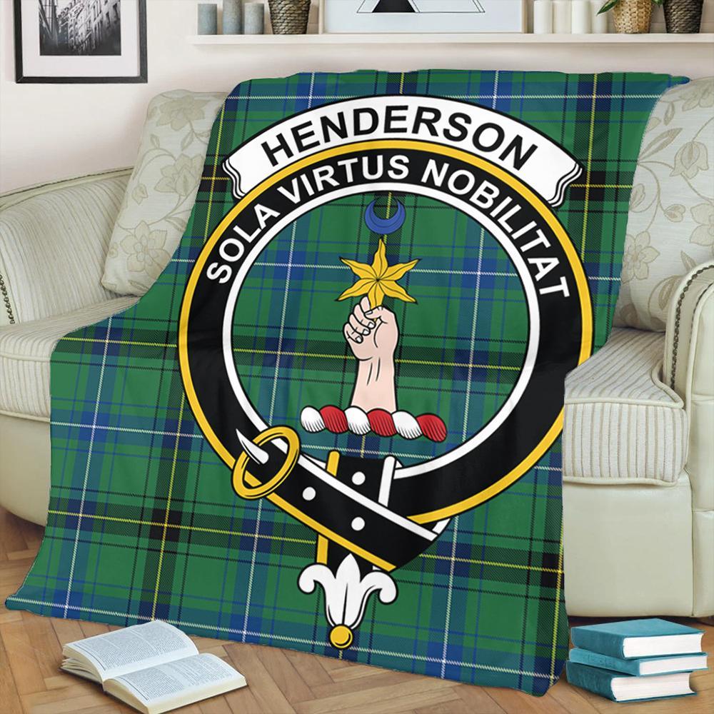 Henderson Ancient Tartan Crest Premium Blanket