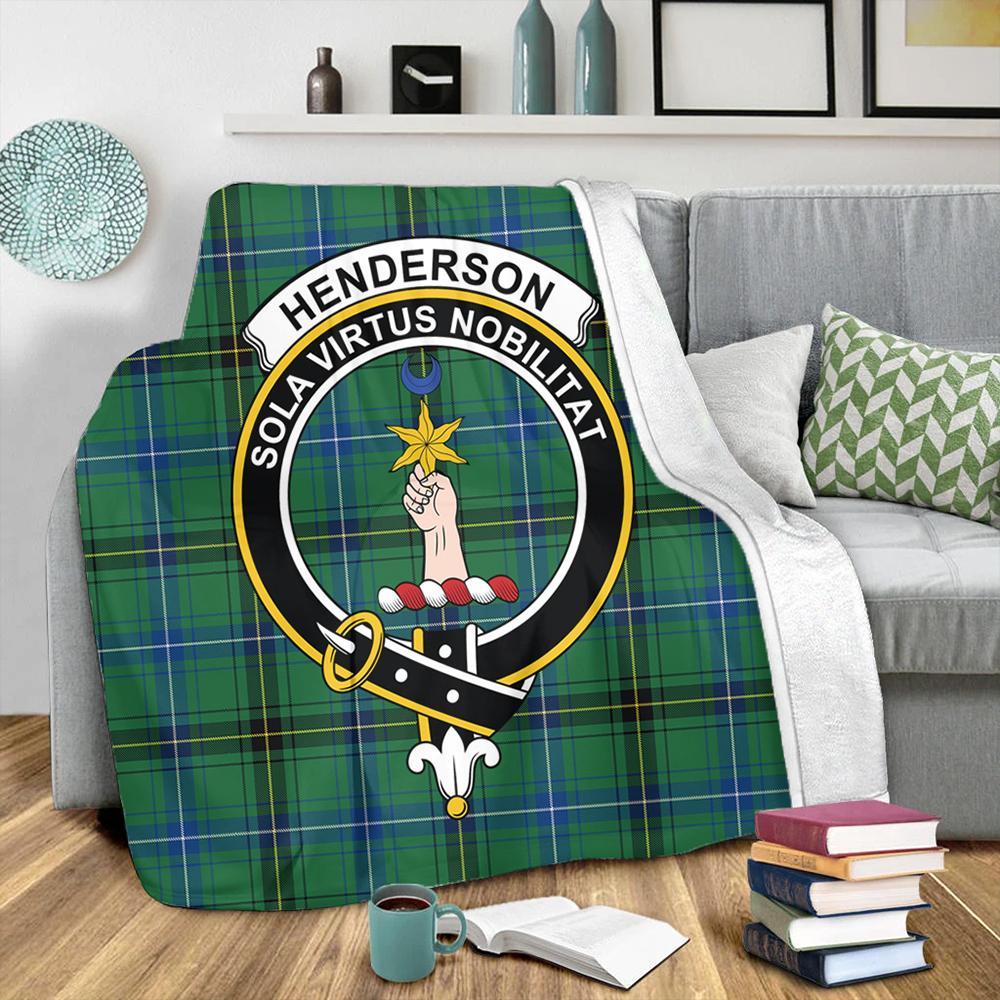 Henderson Ancient Tartan Crest Premium Blanket