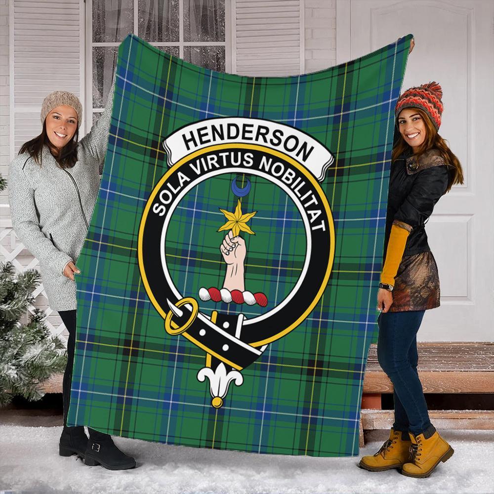 Henderson Ancient Tartan Crest Premium Blanket