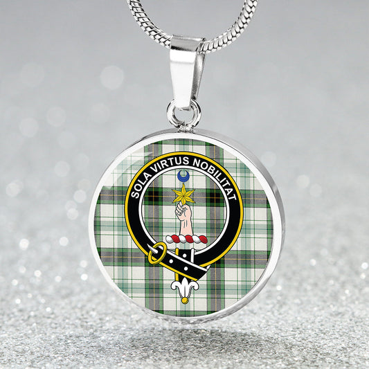 Henderson Dress #2 Ancient Tartan Crest Circle Necklace