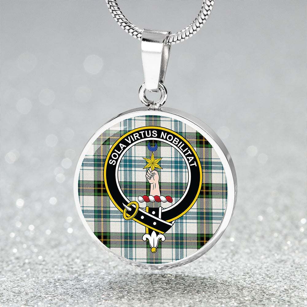 Henderson Dress #3 Ancient Tartan Crest Circle Necklace