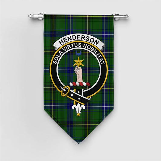 Henderson Modern Tartan Crest Gonfalon