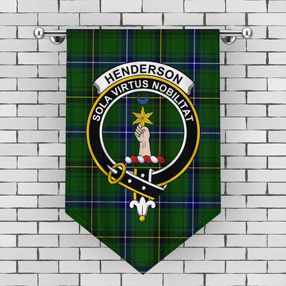 Henderson Modern Tartan Crest Gonfalon