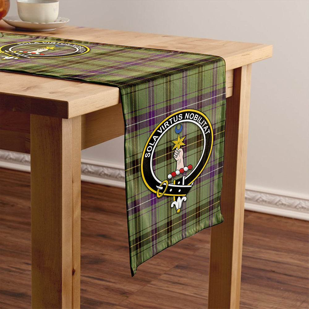 Henderson Weathered Tartan Crest Table Runner