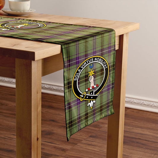 Henderson Weathered Tartan Crest Table Runner