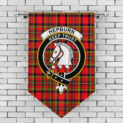 Hepburn Tartan Crest Gonfalon