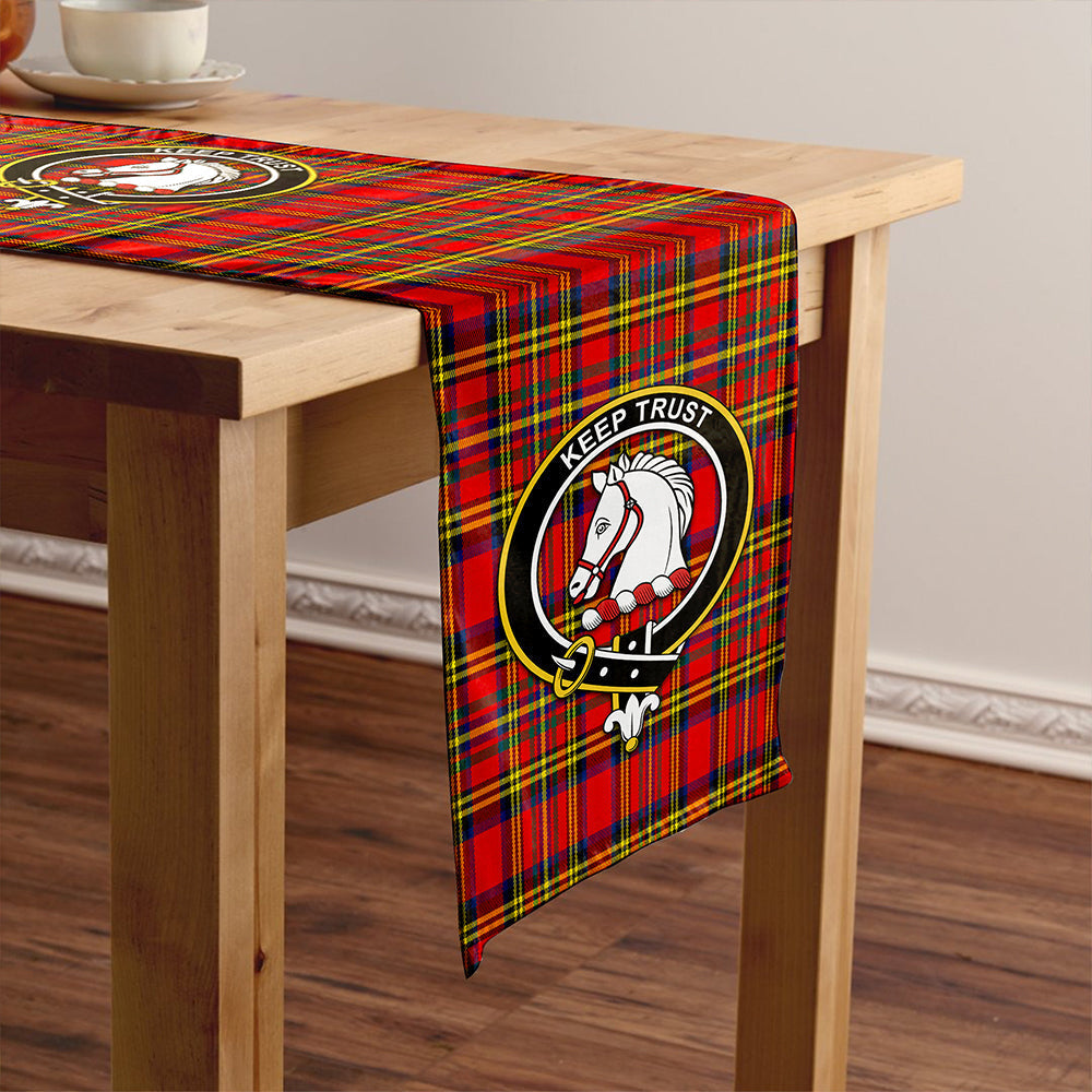 Hepburn Modern Tartan Crest Table Runner