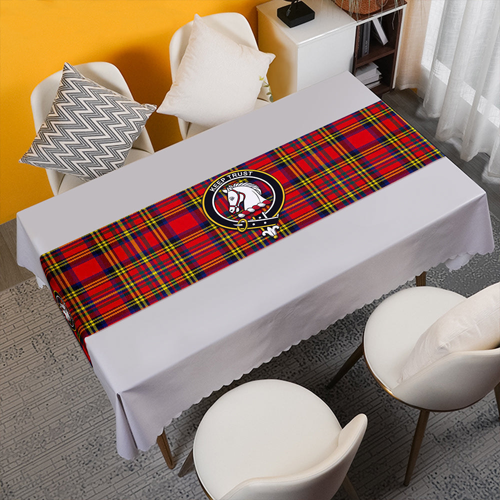 Hepburn Modern Tartan Crest Table Runner