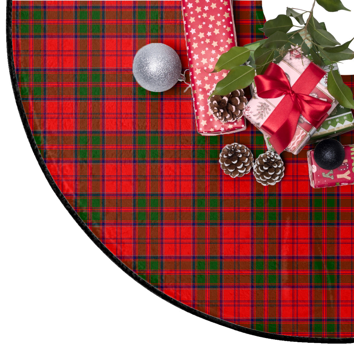 Heron Tartan Plaid Christmas Tree Skirt