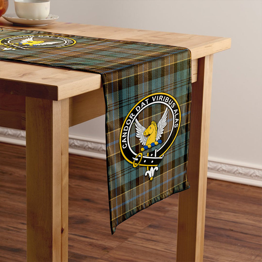 Hogarth Weathered Tartan Crest Table Runner