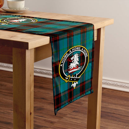 Home Ancient Tartan Crest Table Runner