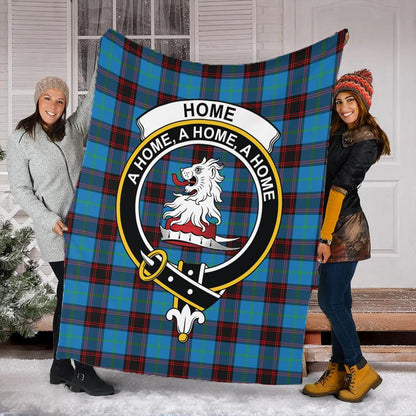 Home Ancient Tartan Crest Premium Blanket