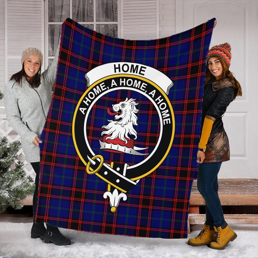 Home Modern Tartan Crest Premium Blanket