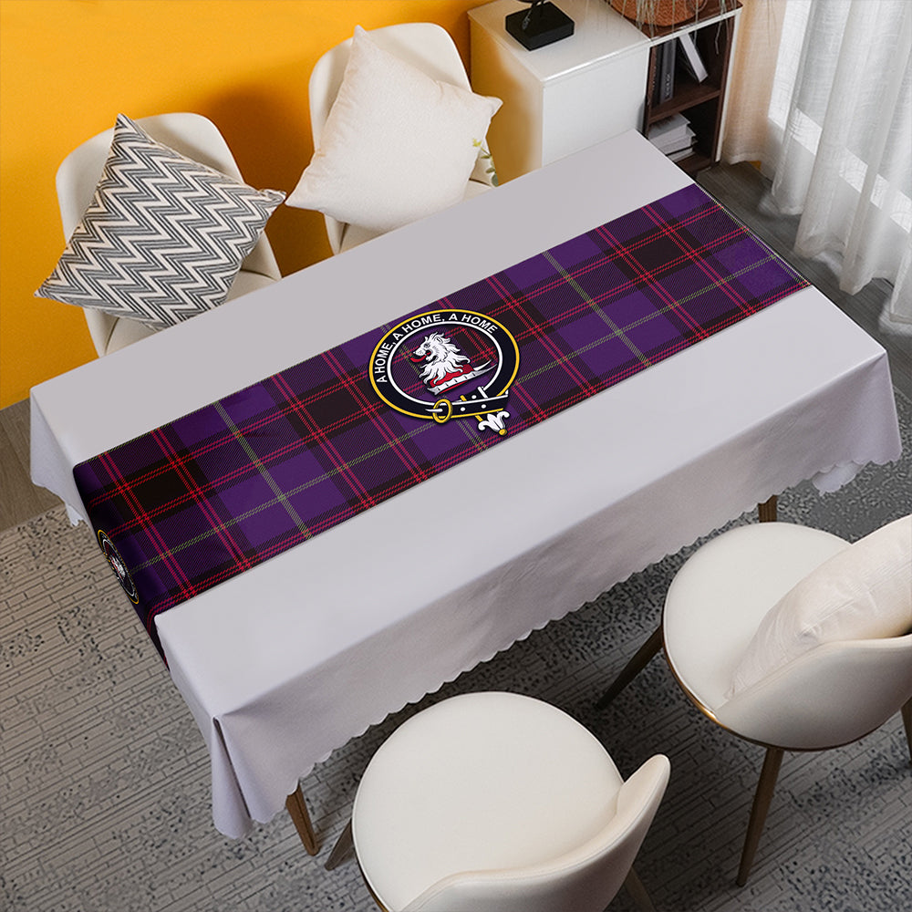 Home Weathered Tartan Crest Table Runner